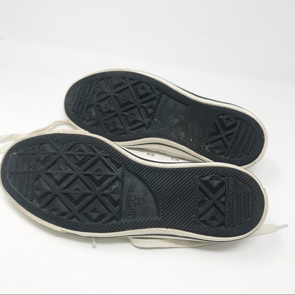 Converse All Stars CAS Crackled iridescent Leather Sneakers Shoes womens 7.5 - Picture 10 of 14